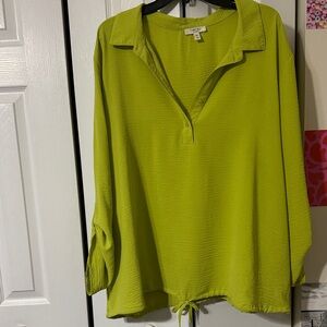 Lime Green Women's Blouse